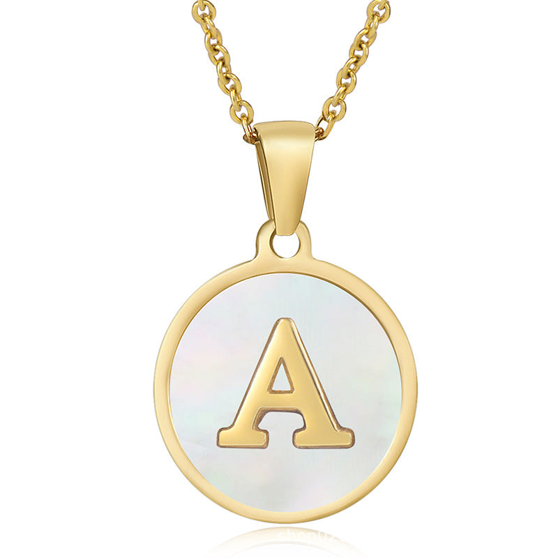 Seashell Alphabet Necklace