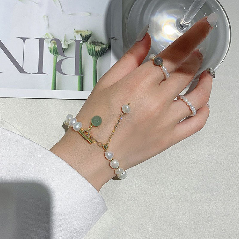 FRESHWATER PEARL AVENTURINE BRACELET