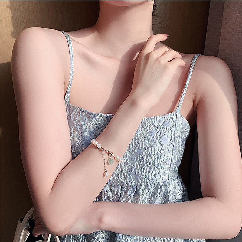 FRESHWATER PEARL AVENTURINE BRACELET