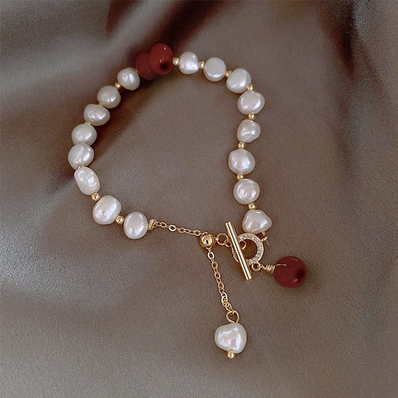 FRESHWATER PEARL AVENTURINE BRACELET