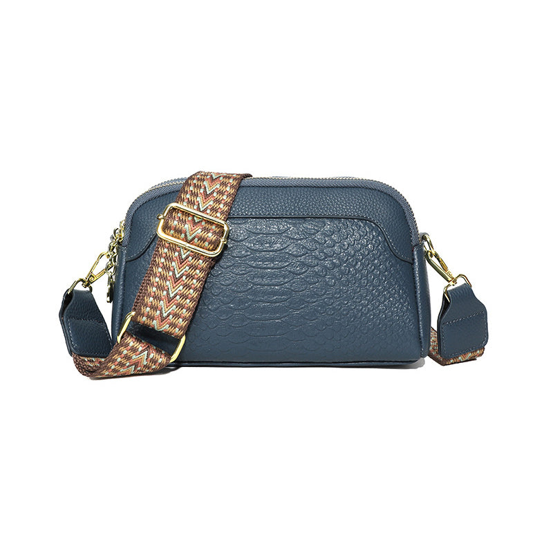 Crocodile Pattern Crossbody Bag