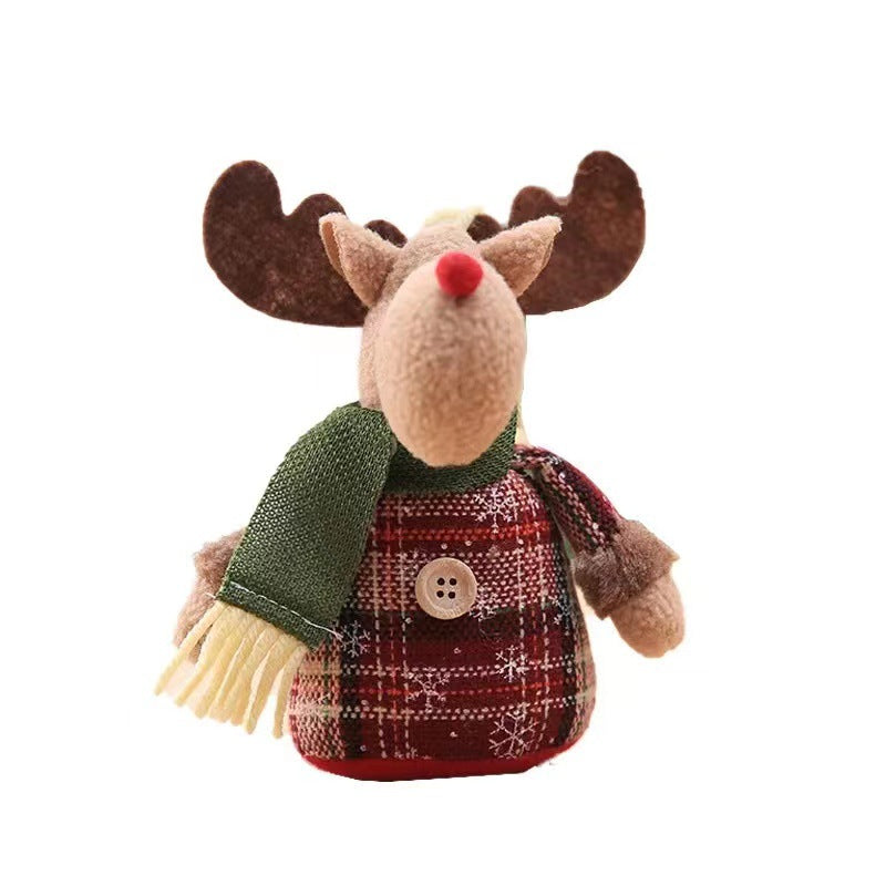 Christmas snowflake plaid doll