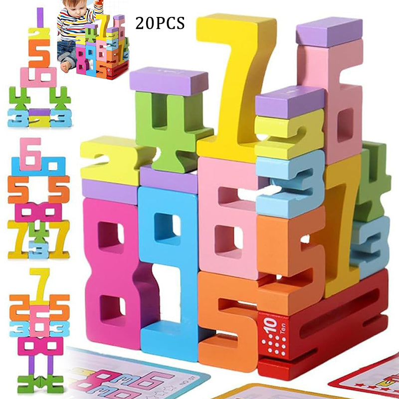 Creative Wooden Number Building Block