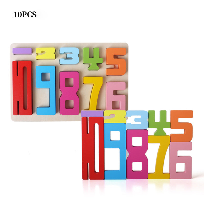 Creative Wooden Number Building Block