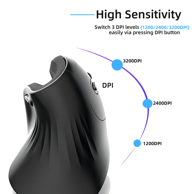 Wireless Ergonomic Vertical Mouse