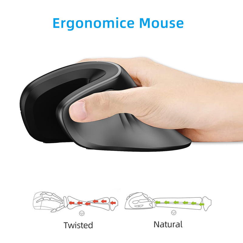 Wireless Ergonomic Vertical Mouse