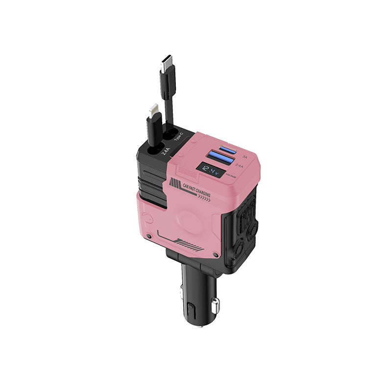 Retractable car fast charging charger
