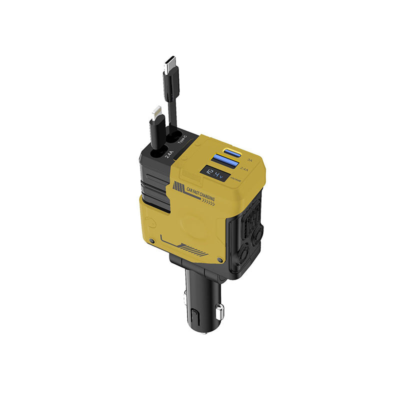 Retractable car fast charging charger