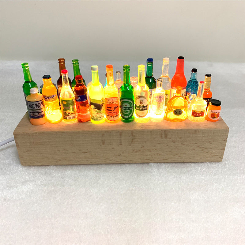 Creative Ornament Wine Bottle Night Light Decoration