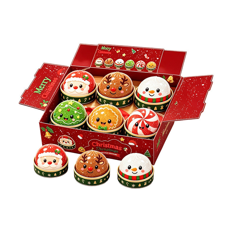 Christmas Baozi Glitter Jelly Stress Relief Squishy Toy