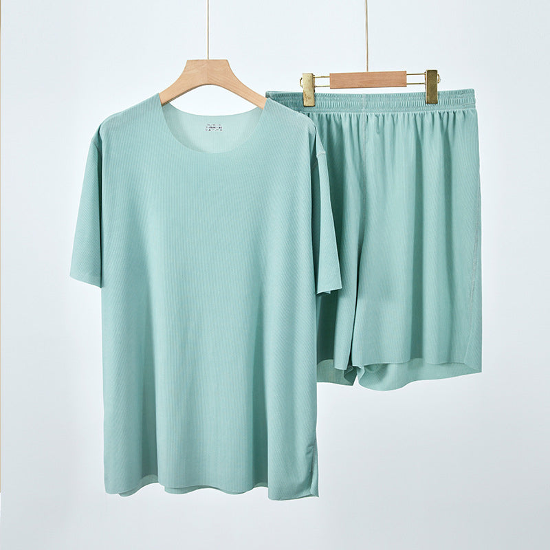 Soft Comfortable Ice Silk Short Sleeve