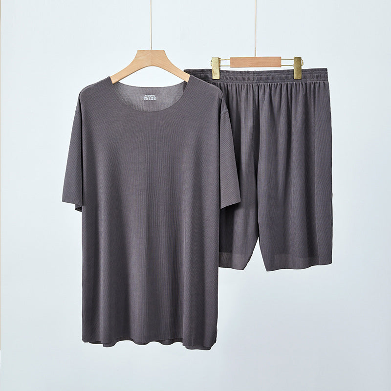Soft Comfortable Ice Silk Short Sleeve