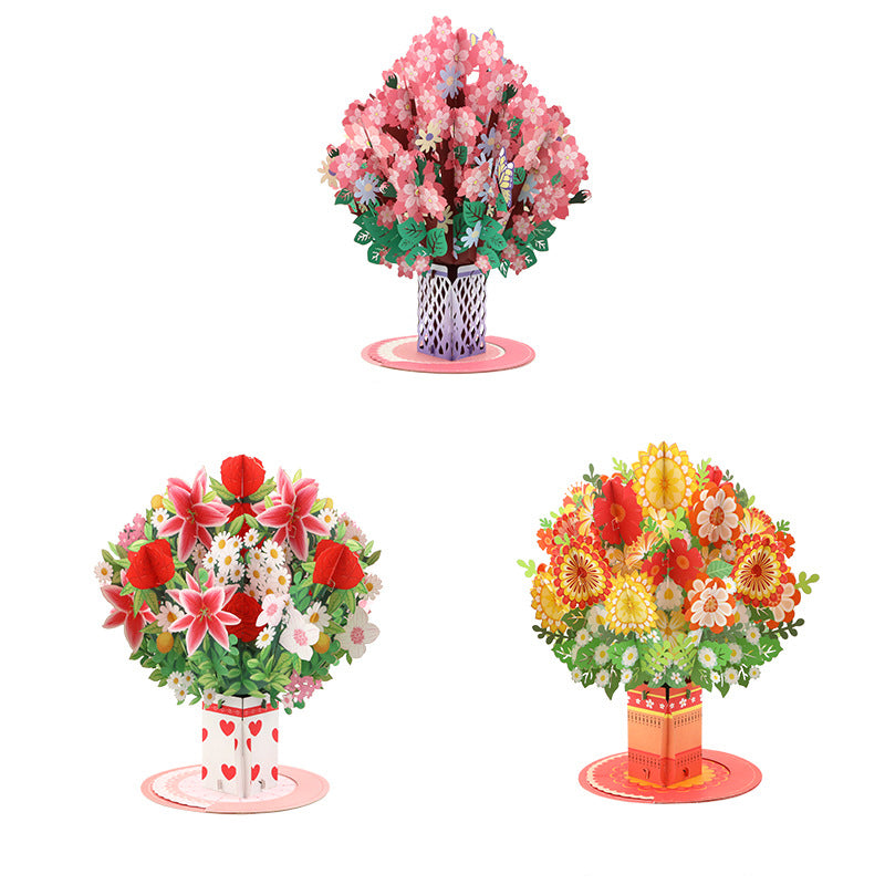 Paper Love 3D Cherry Blossom Flower Bouquet