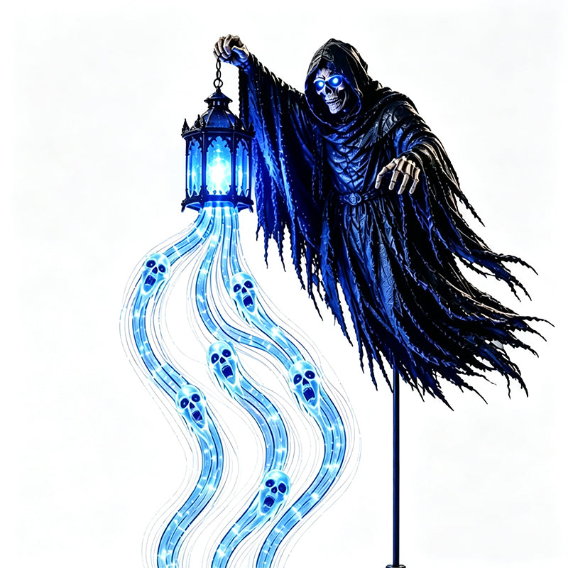 Halloween Reaper Lantern Yard Light