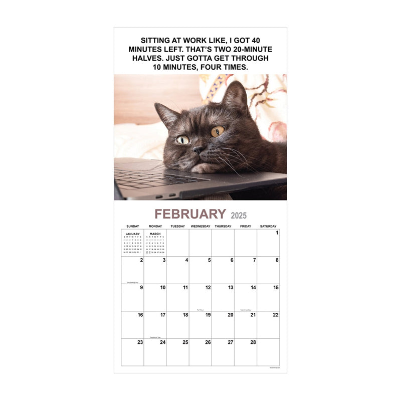 2025 Corporate Cats Wall Calendar