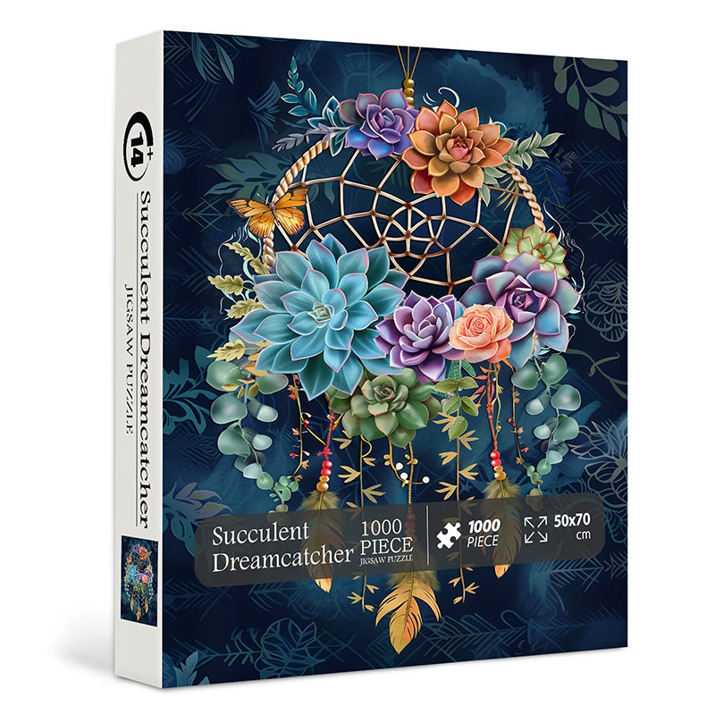 Succulent Dreamcatcher Jigsaw Puzzles 1000 Pieces