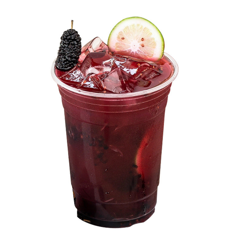 Clear Plastic Cups with Flat Lids