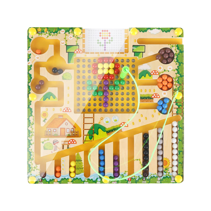 Rolling ball number maze