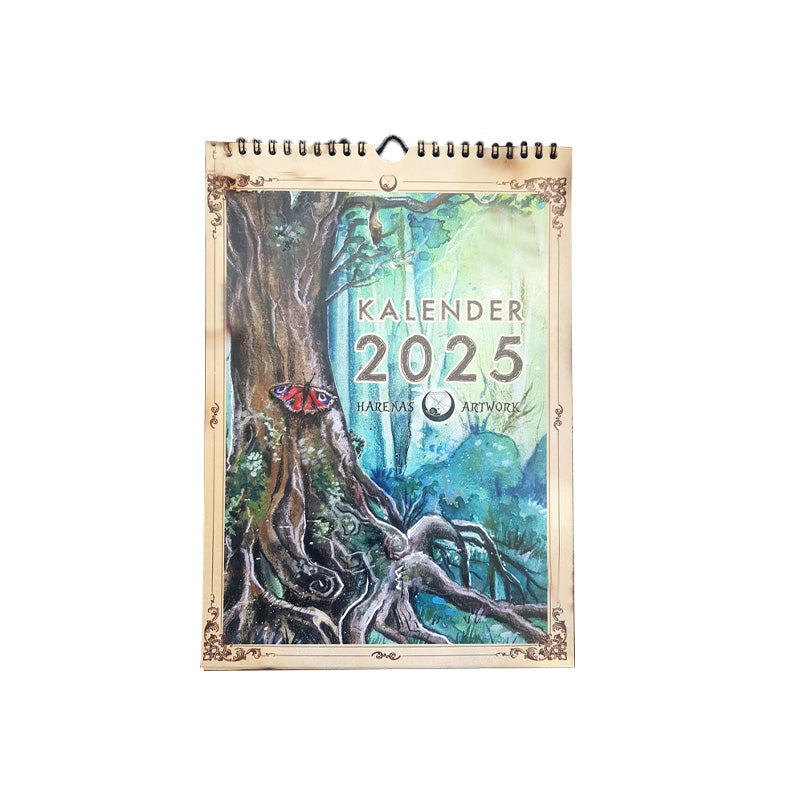 Illustrated wall calendar 2025