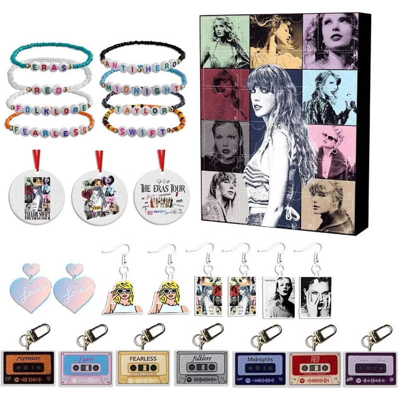 Magical Music Lover Advent Calendar Bracelets 2024 - Gift for Taylor Swift Fans