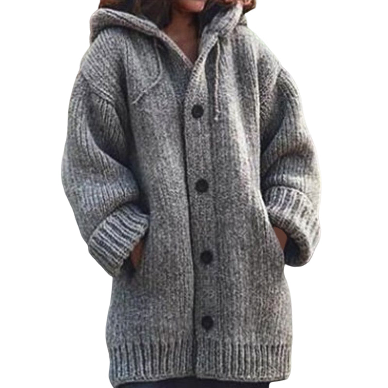 2023 NEW Button Down Hooded Knitted Cardigan👚