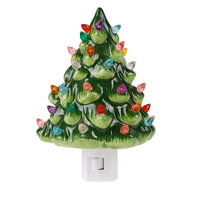 Ceramic Christmas Tree Night Light