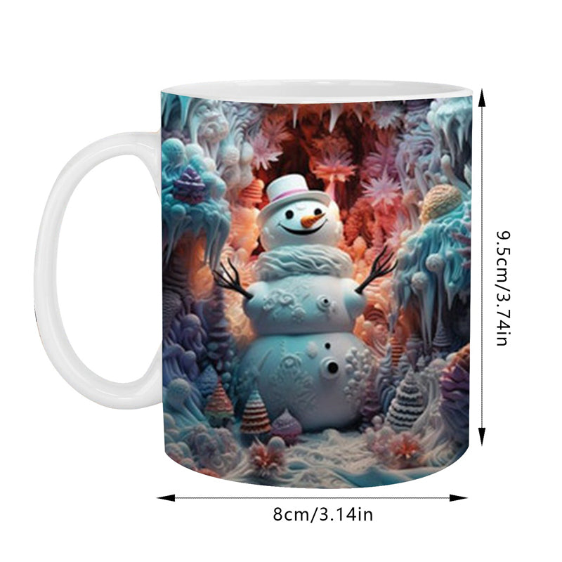 3D Christmas Hot Cocoa Inflated Mug