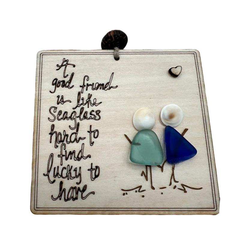 ❤️Friendship Sea Glass Quote🌲