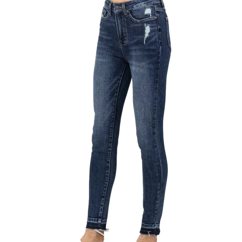 Blue Tummy Control Skinny Jeans