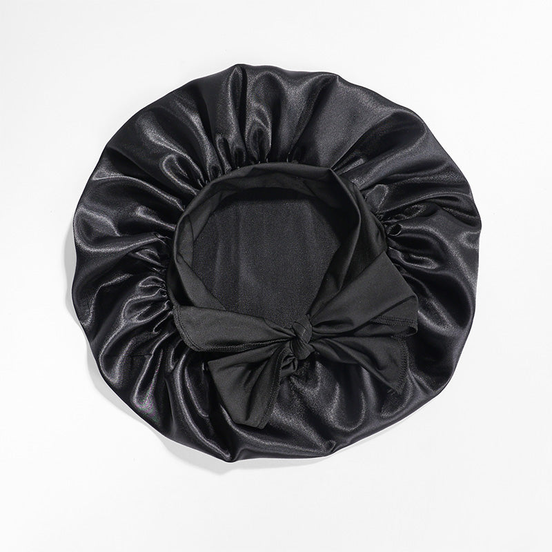 Bow Stretch Wide Brim Floppy Sleeping Hat