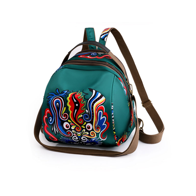 Printed Round Shoulder Bag