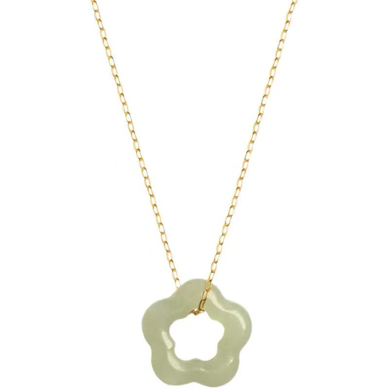 FLOWER JADE NECKLACE