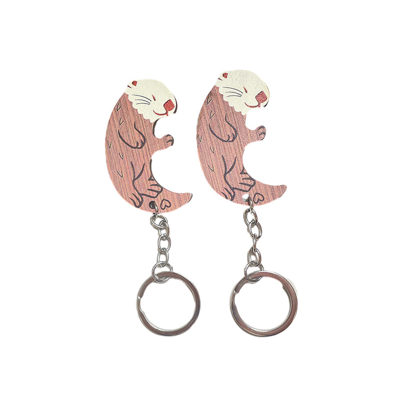 Lovers Otter Keychain