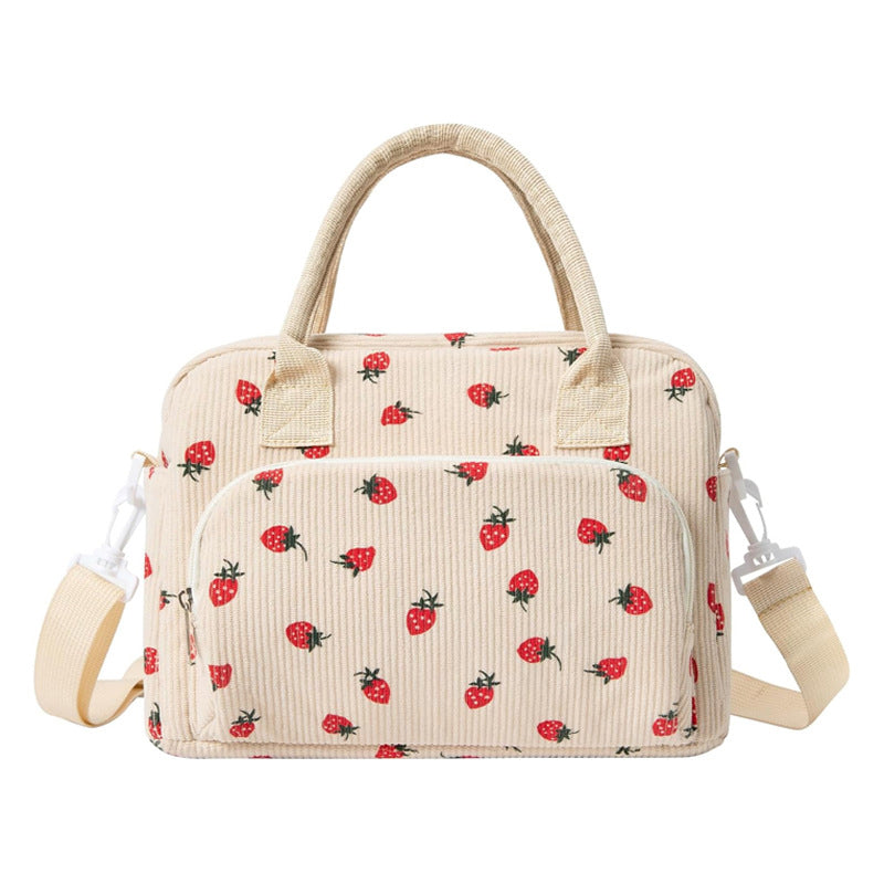 Strawberry Insulated Lunch Bag