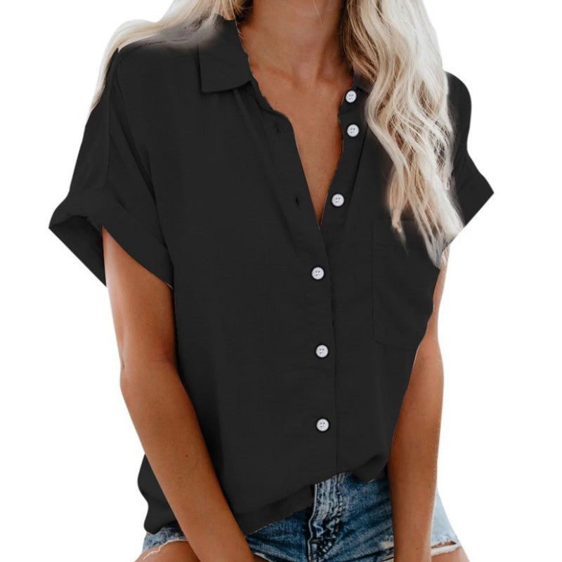 Solid Color Loose Oversized Shirt