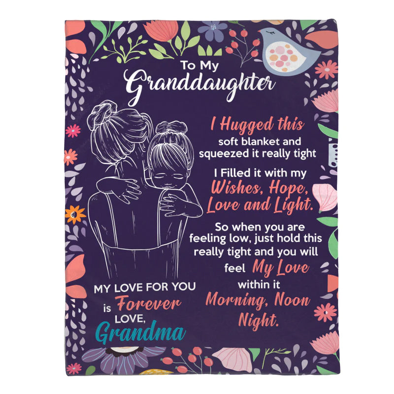Granddaughter's Gift-Sweet Words Blanket