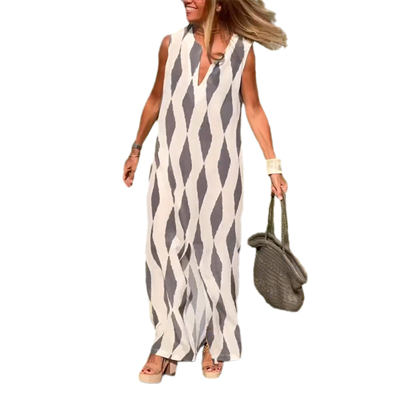 Presale-Women's Casual Dress Geometric Tank Dress