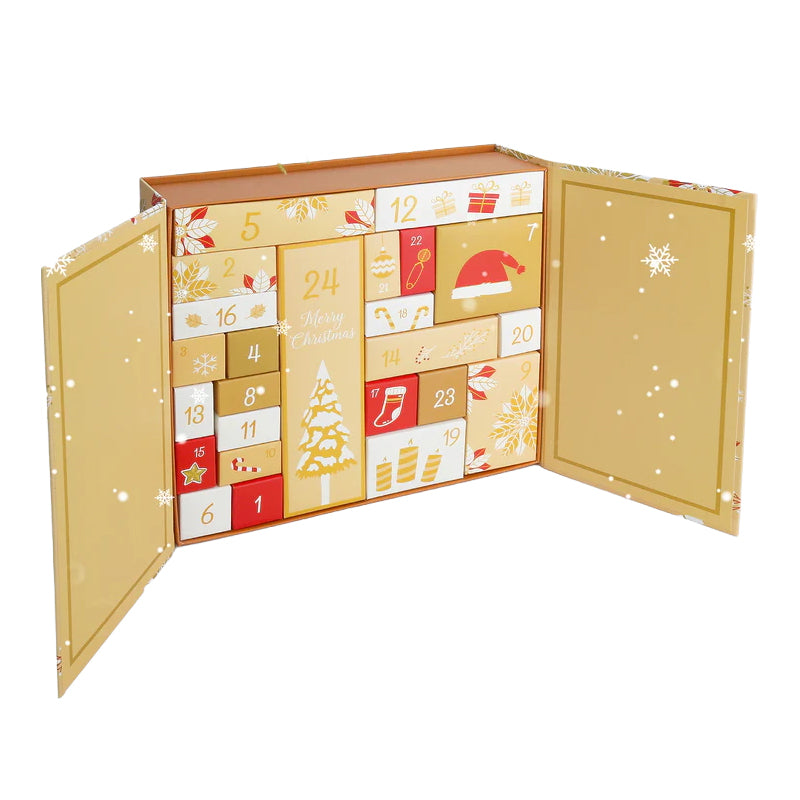 Christmas Advent Calendar Box - Yellow