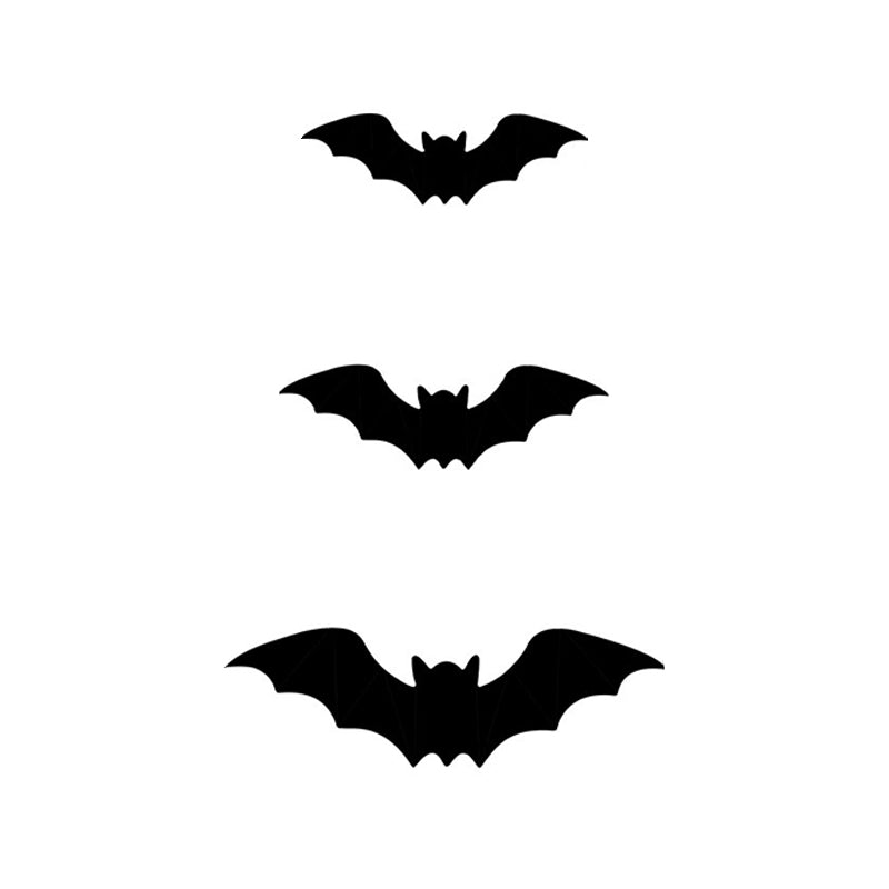 3D Halloween Bat LED Wall Decor Set