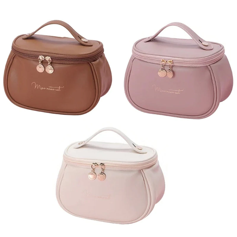 PU Leather Travel Makeup Bag