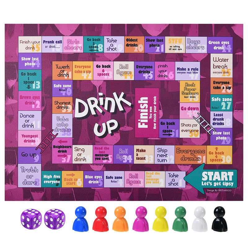 Tipsy Drinking Board Game