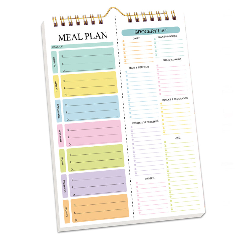 Weekly Meal Planner Notebook
