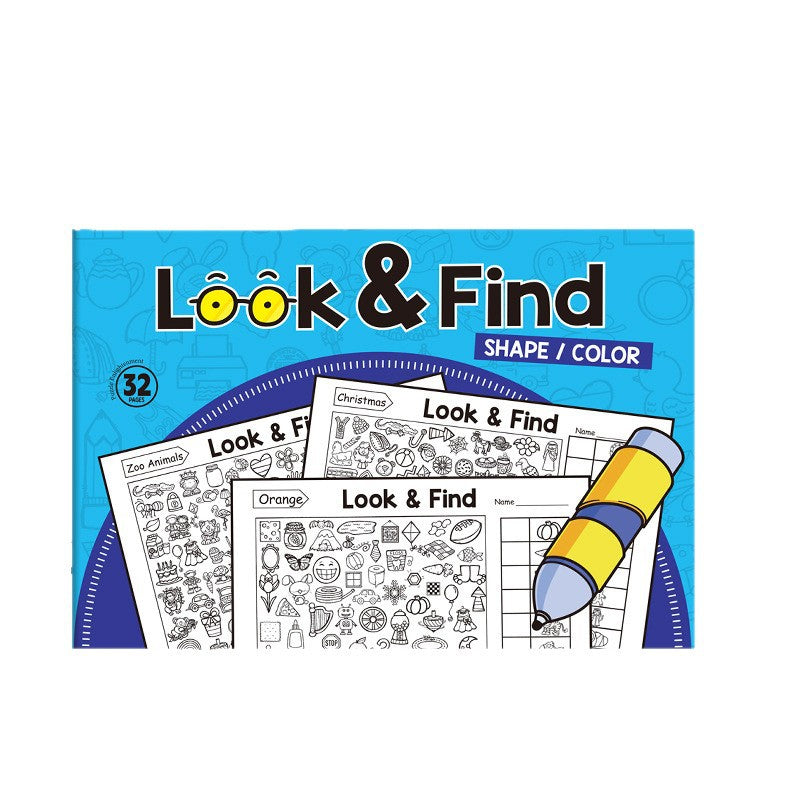 Kids Hidden Object Coloring Book