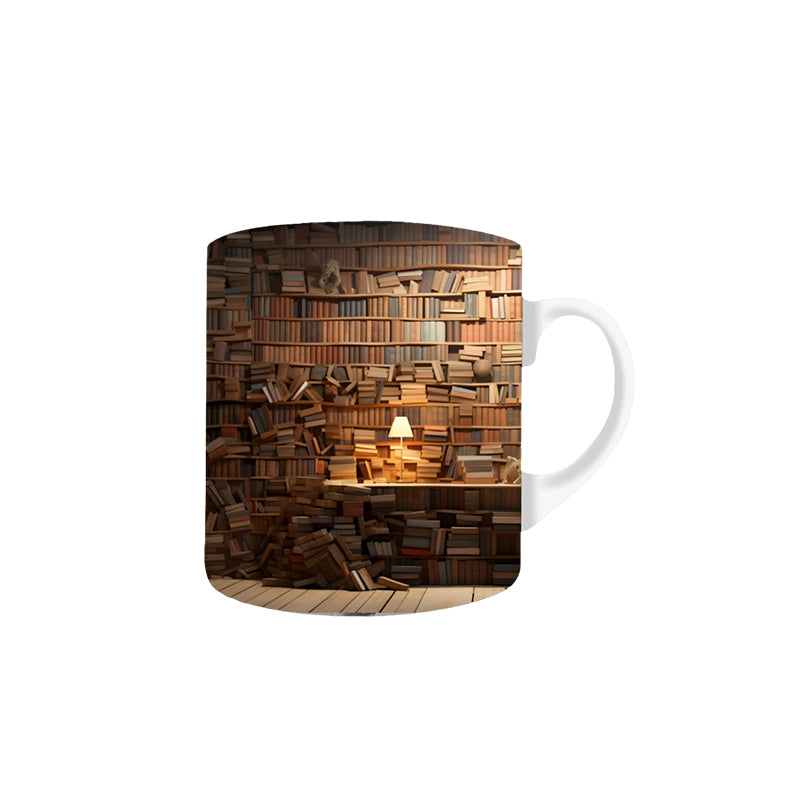 3D Bookshelf Mug Sublimation