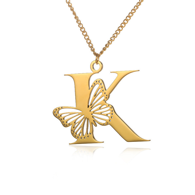 Butterfly Alphabet Pendant