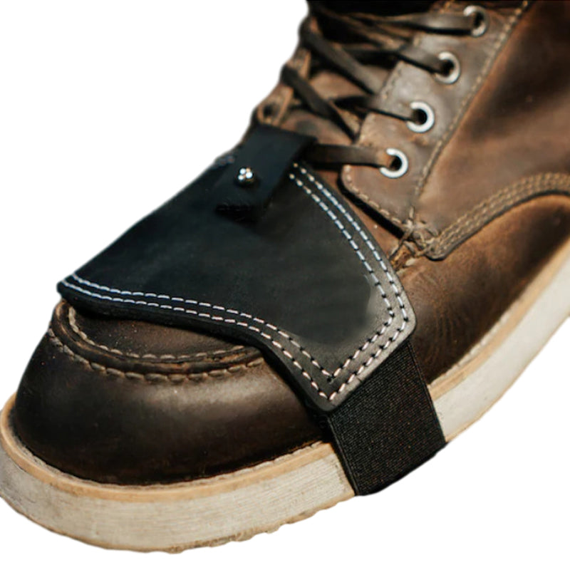 Great Motorcycle Shoe Protector-Leather Motorcycle shifter boot protector