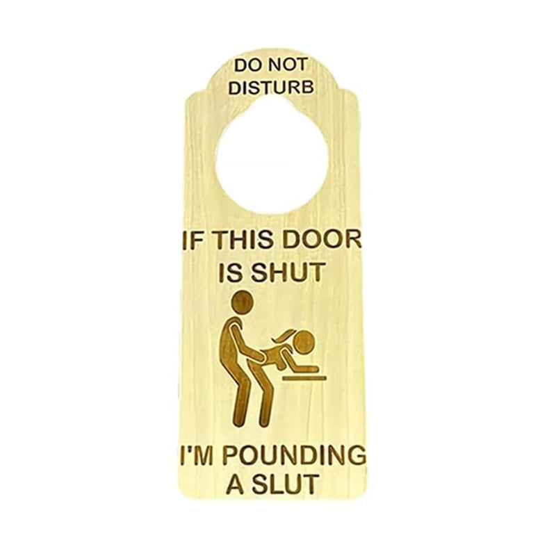 JOKE DO NOT DISTURB ON MY LUNCH BREAK DOOR HANGER