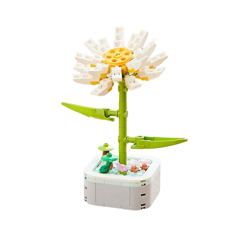 Flower building blocks toy