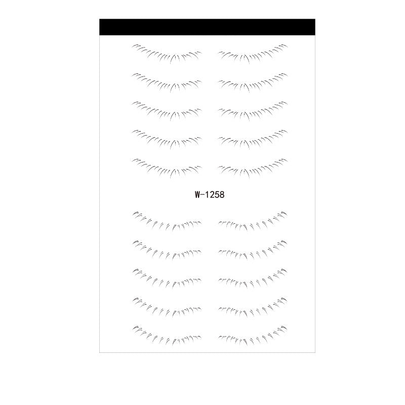 Lower Eyelash Tattoo Sticker Set