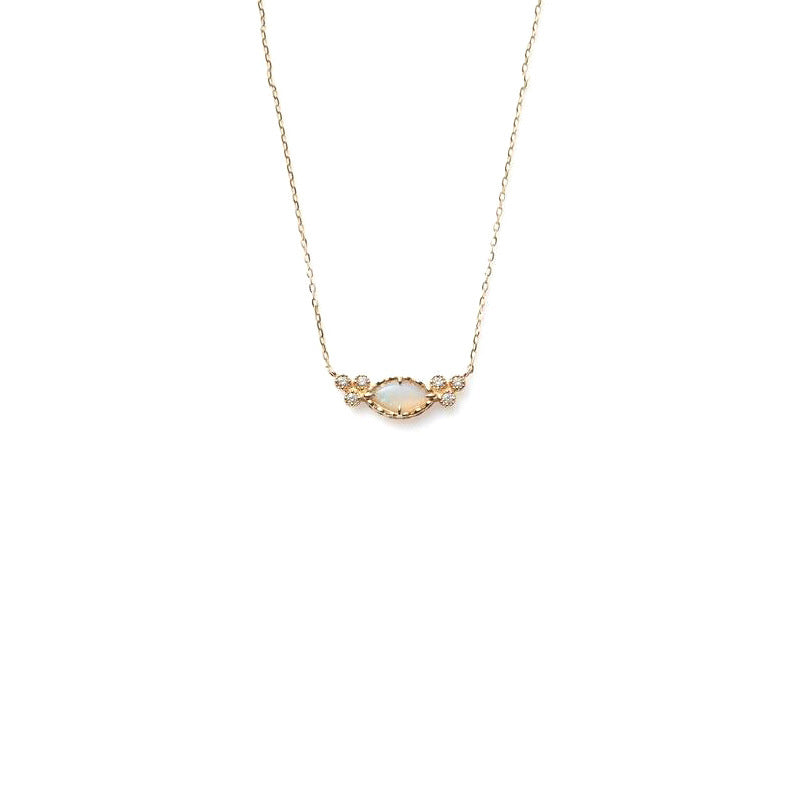 The Purest Love Matching Oval Cut Opal Ring/Necklace